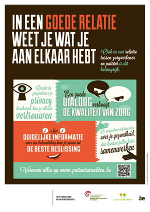 Wet “Rechten van de patiënt” – In een goede relatie weet je wat je aan mekaar hebt.